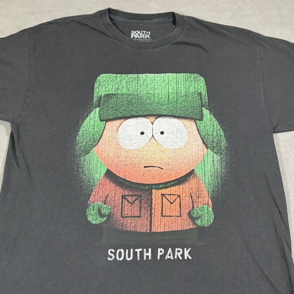 Goat Crew South Park Kyle Broflovski T-Shirt Mens Large Black Graphic Tee - Picture 2 of 6